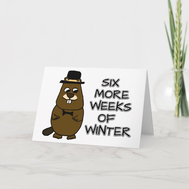 Sechs weitere Winterwochen Karte (Vorderseite)