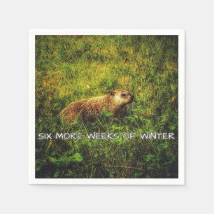 Sechs weitere Wochen Winternapkins Serviette