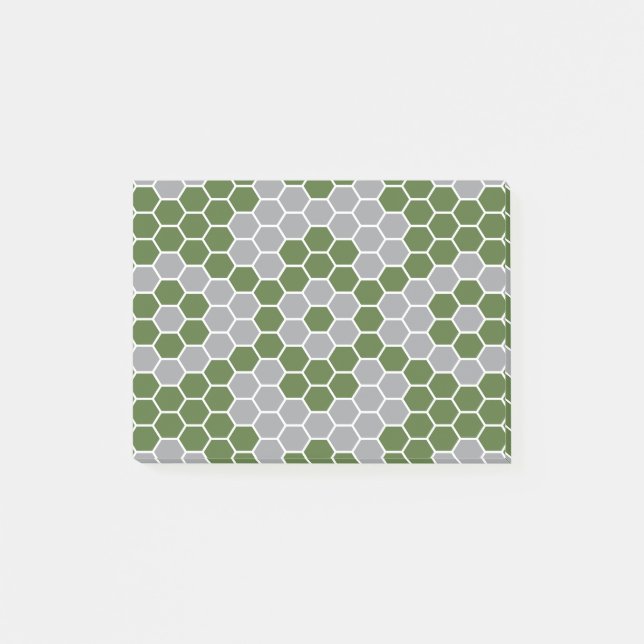 Sechsecken-Muster 3 Post-it Klebezettel (Vorderseite)