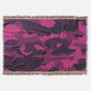 Sechseckige Camouflage, militärischer Hintergrund Decke