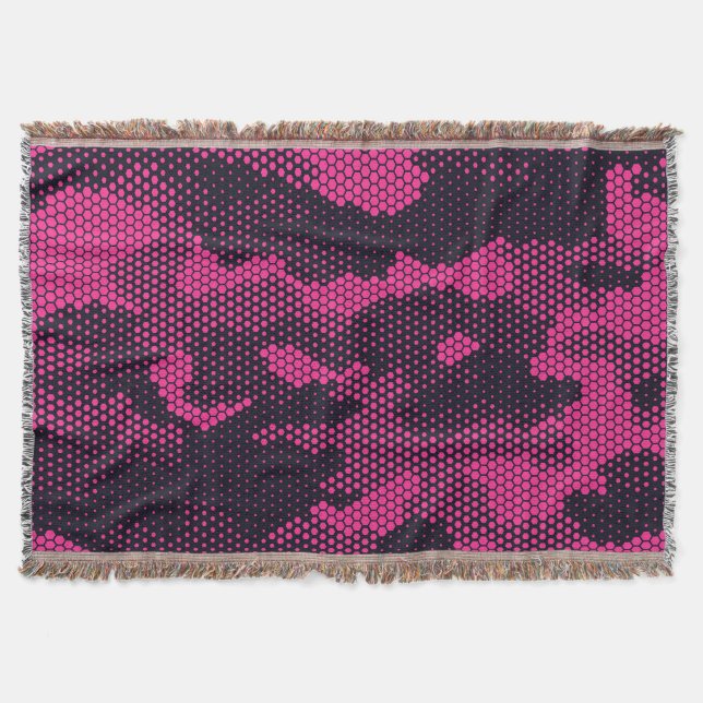 Sechseckige Camouflage, militärischer Hintergrund Decke (Vorderseite)
