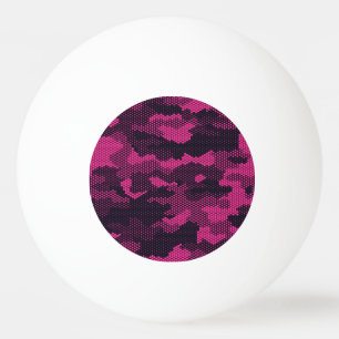 Sechseckige Camouflage, militärischer Hintergrund Tischtennisball