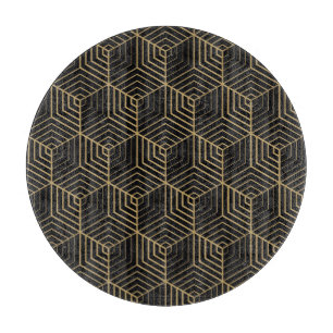 Sechseckige Harmonie: Art Deco Eleganz Schneidebrett