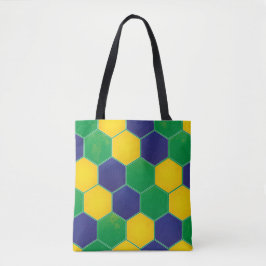 Sechseckiger Brasilien-Entwurf Tasche