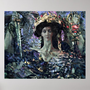 Sechsflügeliger Seraph (Azrael) von Mikhail Vrubel Poster