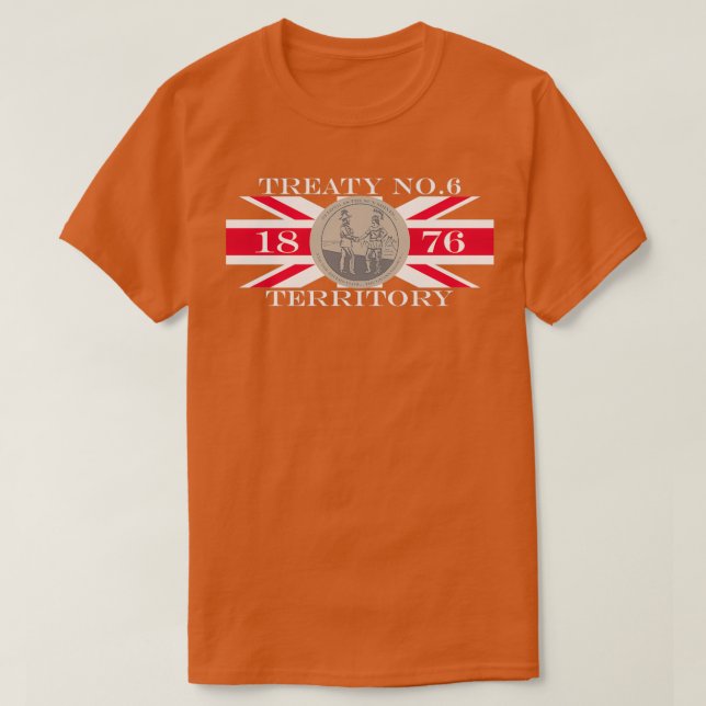 Sechste Flagge des Vertrags: Erste Nationen (2) T-Shirt (Design vorne)