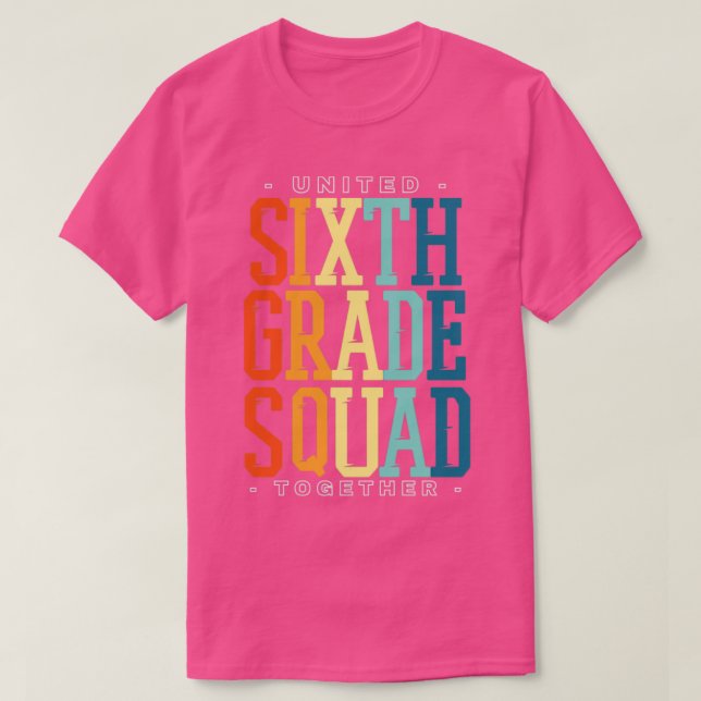 Sechste Klasse T-Shirt (Design vorne)