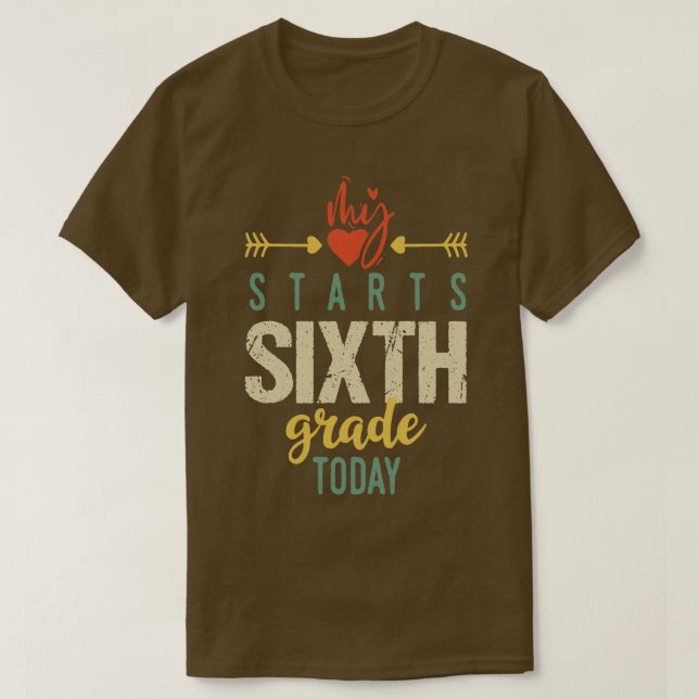 Sechste Klasse T-Shirt (Design vorne)