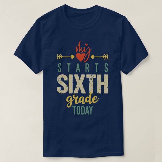 Sechste Klasse T-Shirt (Design vorne)