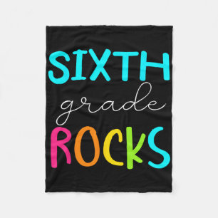 Sechste Stufe Rocks Team 6. Klasse Lehrer Fleecedecke