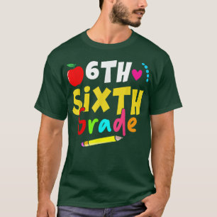 Sechste Stufe zurück zum T - Shirt des Lehrers