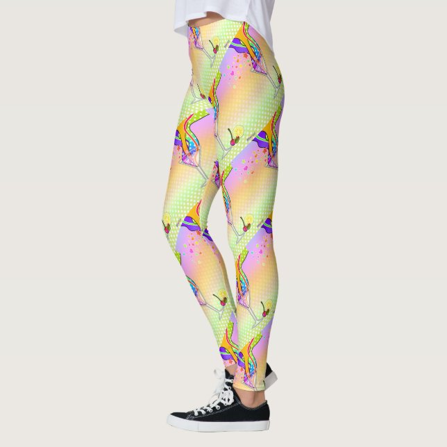 SECHSTEN POP ART STYLE MARTINI LEGGINGS (Links)