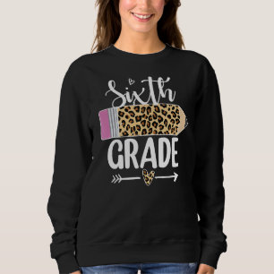 Sechster Leopard-Stift 1. Schultag Sweatshirt