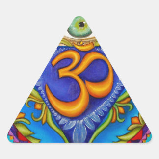 Sechstes Chakra, drittes Auge Dreieckiger Aufkleber
