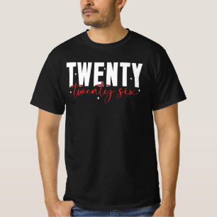 Sechsundzwanzig Retro-Jahr-Design T-Shirt