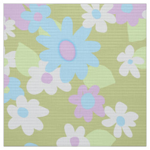 Sechszig Vintage Blume Stoff