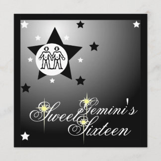 Sechzehn-Fertigen Zodiacal das Vermögens-Bonbon Einladung