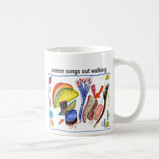 Sechzehn Lied-Tasse Kaffeetasse (Rechts)