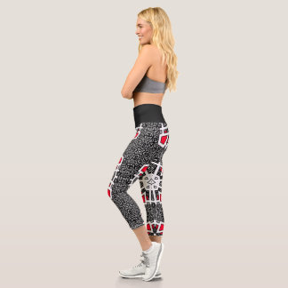 Sechzehnter Band Kaleidoskop Kunst siebzehn Capri Leggings