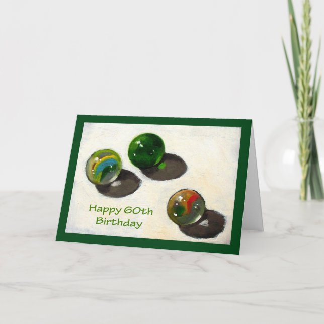 SECHZEHNTER GEBURTSTAG: HAT NOCH MARBLES KARTE (Vorderseite)