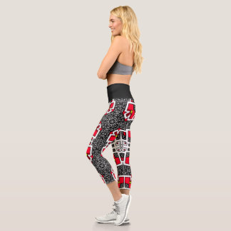 Sechzehntes Kaleidoskop-Kunst sechzehn Capri Leggings