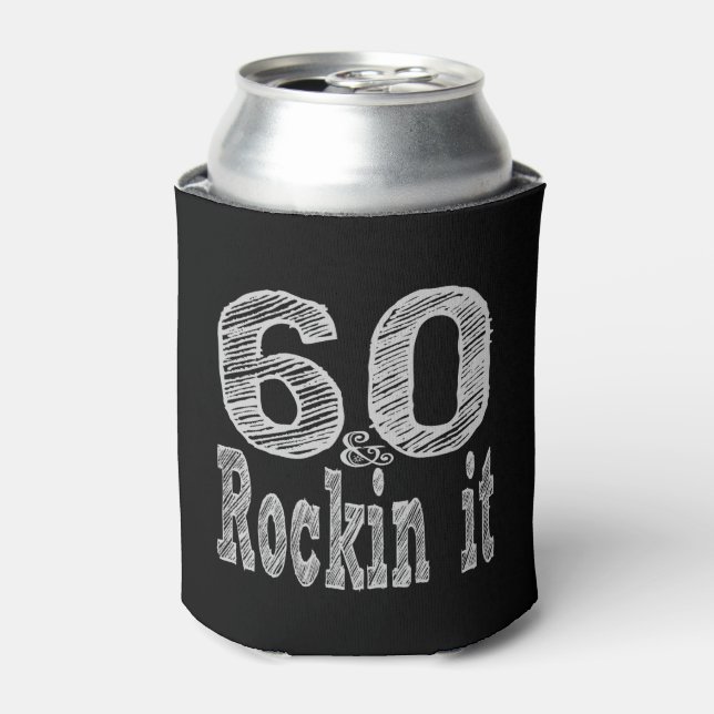 Sechzig und Rockin It Dosenkühler (Kanne Vorderseite)