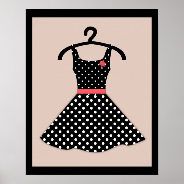 Sechziger, Kleid Poster (Vorne)