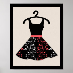 Sechziger, Kleid Poster