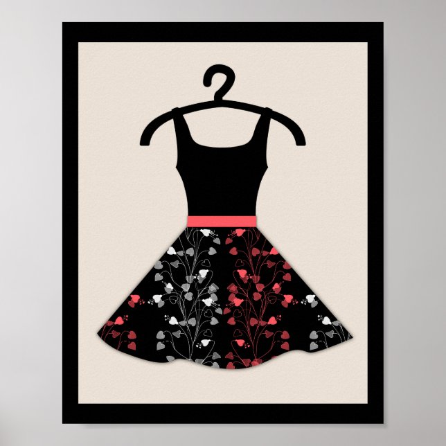 Sechziger, Kleid Poster (Vorne)