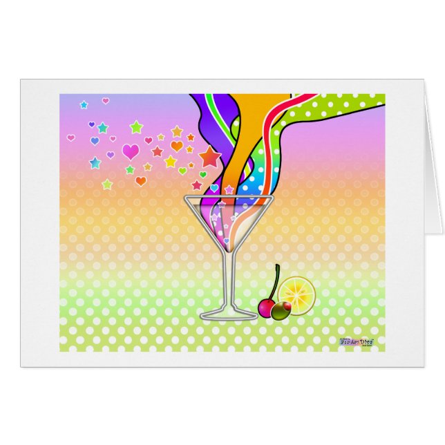 SECHZIGER-POP-KUNST-ART MARTINI (Vorderseite (Horizontal))