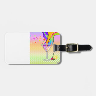 SECHZIGER-POP-KUNST-ART MARTINI GEPÄCKANHÄNGER