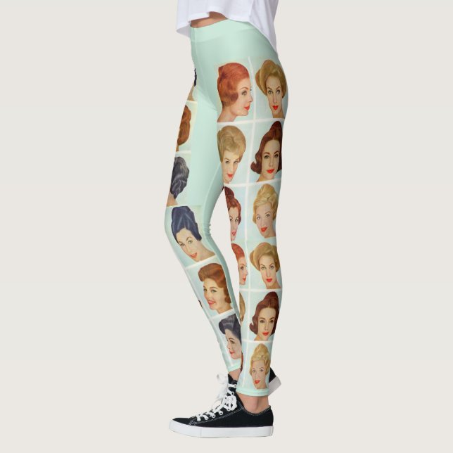 Sechzigerjahre Frisurgitter Leggings (Links)
