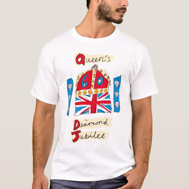 Sechzigjähriges Jubliäum der Königin-Elizabeth II T-Shirt (Vorderseite)