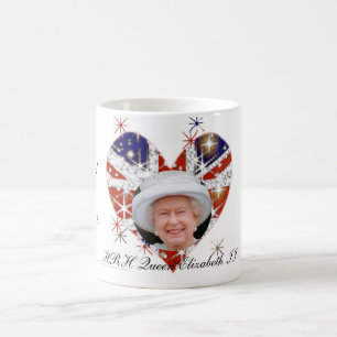 Sechzigjähriges Jubliäum Großbritannien-Flagge der Kaffeetasse