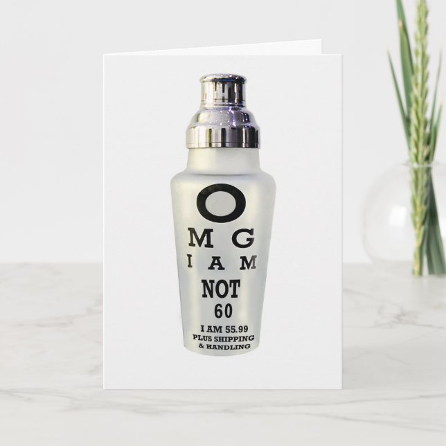 Sechzigste Geburtstags-Karte Karte (Vorderseite)