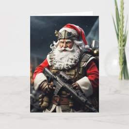 Second Amendment Santa Christmas Card Conservative Karte
