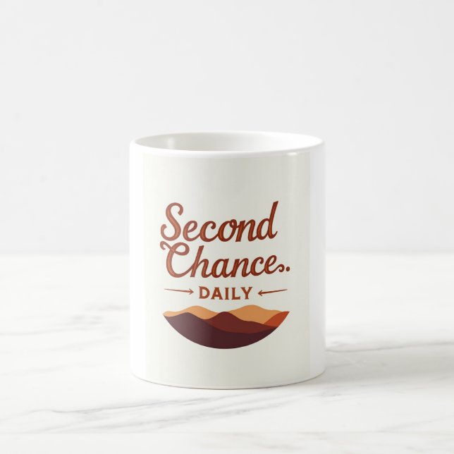 Second Chance Daily" Kid's T-Shirt   Kaffeetasse (Mittel)