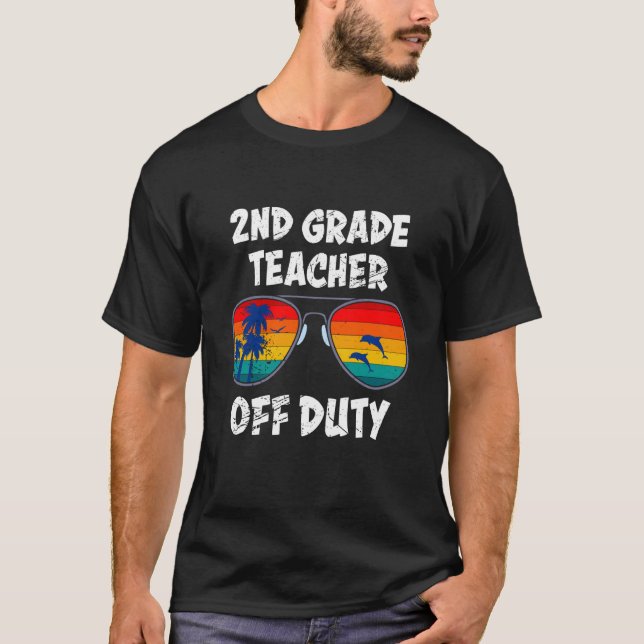 Second grade class teacher off duty school teacher T-Shirt (Vorderseite)