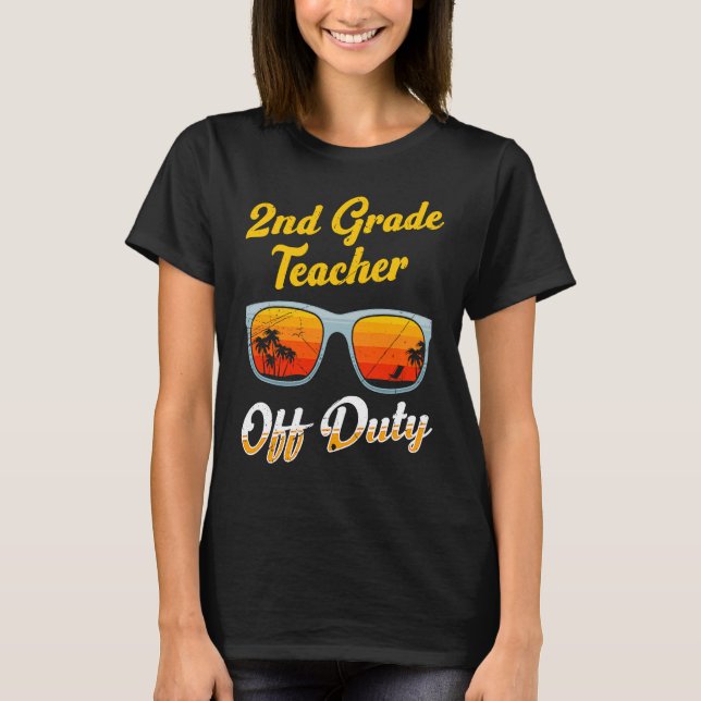 Second grade class teacher off duty school teacher T-Shirt (Vorderseite)