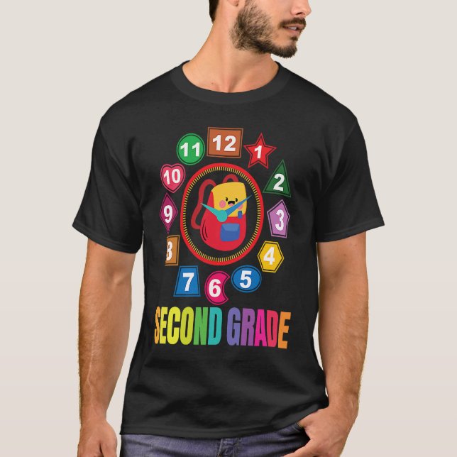 Second Grade Girls Boys Teacher Team 2nd Grade Squ T-Shirt (Vorderseite)