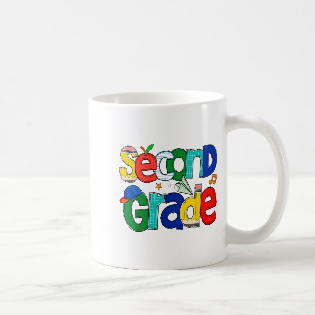 Second Grade Student School Clroom Learning Educat Kaffeetasse (Rechts)
