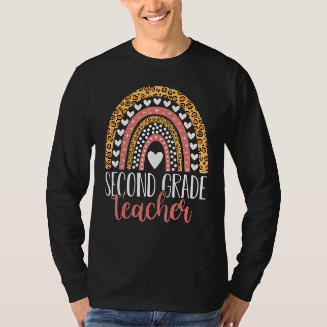 Second Grade Teacher 2nd Grade Teacher Back To Sch T-Shirt (Vorderseite)