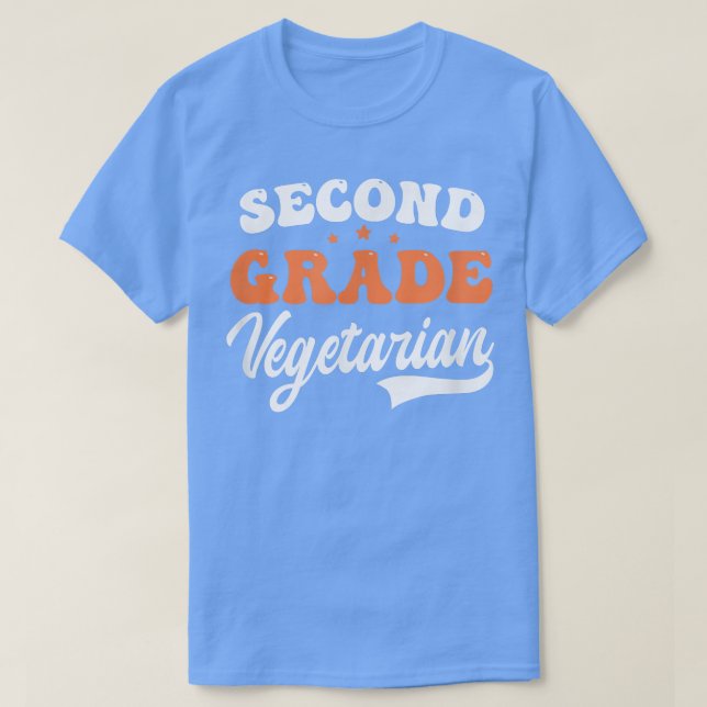 Second Grade Vegetarian Design Meat Eater T-Shirt (Design vorne)