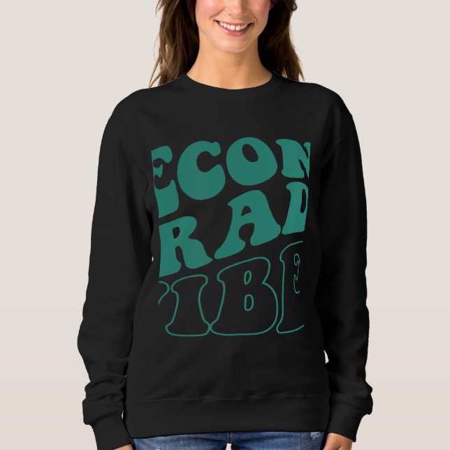 Second Grade Vibes 2. Klasse Team Retro 1. Schulta Sweatshirt (Vorderseite)