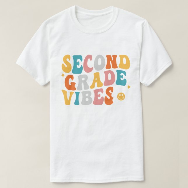 Second Grade Vibes T-Shirt (Design vorne)