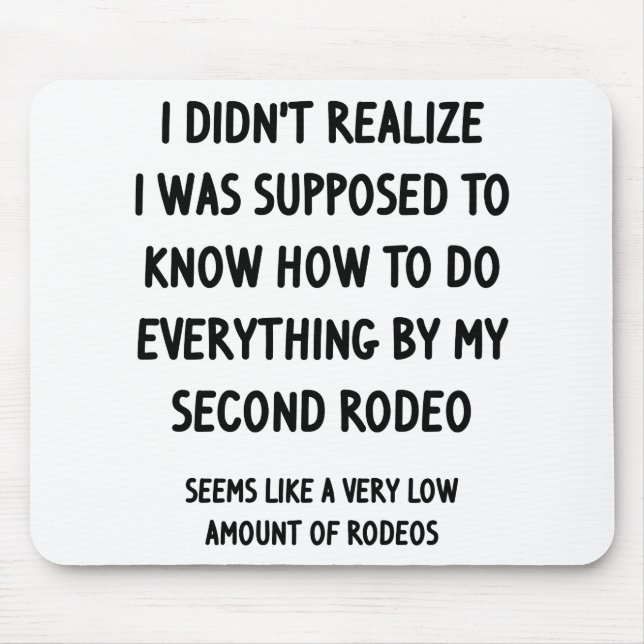 Second Rodeo Mousepad (Vorne)
