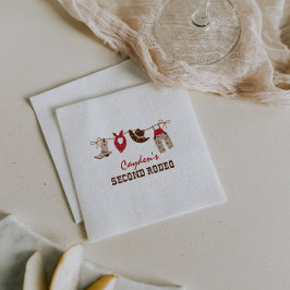 Second Rodeo Western Cowboy 2. Geburtstag Serviette