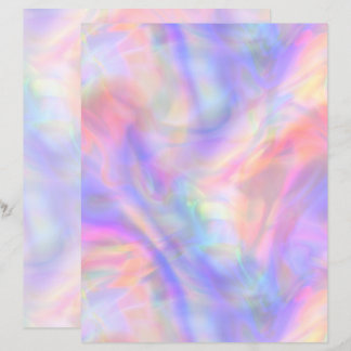 seconde vue, hologramme pastel : feuille de papier