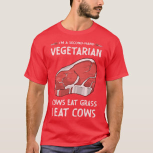 Secondhand Vegetarian Funny BBQ Grilling T-Shirt