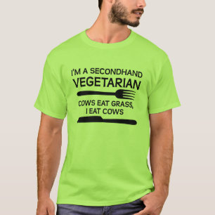 Secondhand-Vegetarisches Lustiges T-Shirt